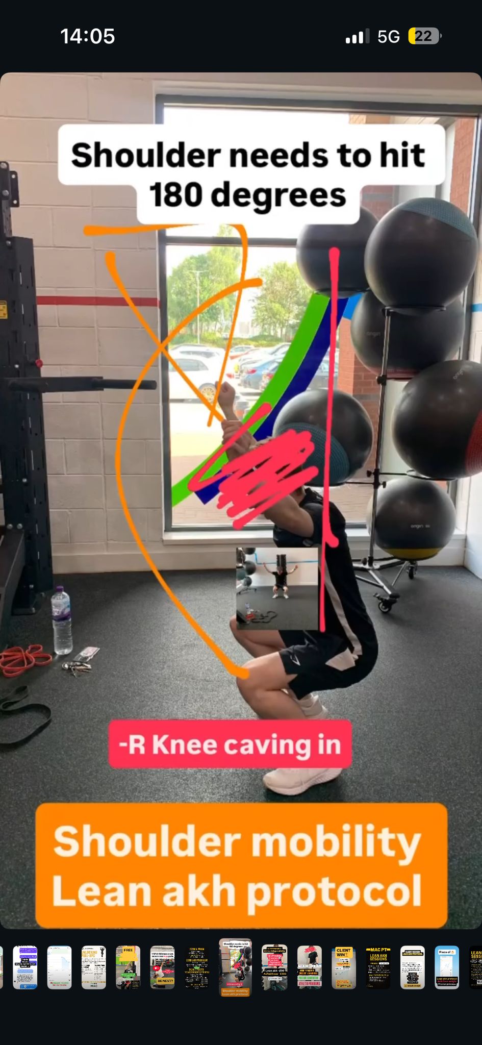 Lewis — initial shoulder mobility & squat audit