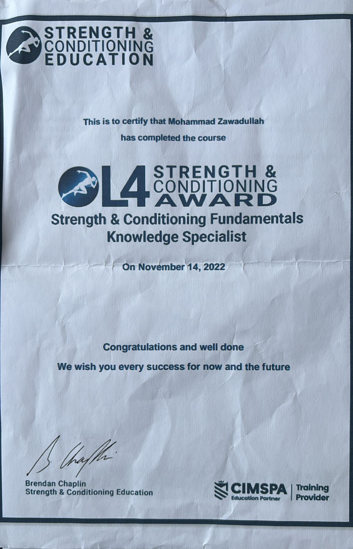 L4 — Strength & Conditioning