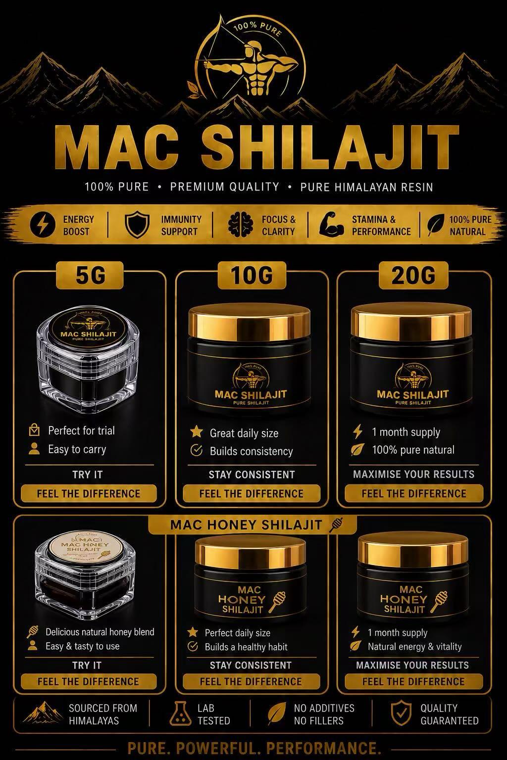 MAC Shilajit jar — sundried resin