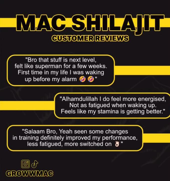 MAC Shilajit customer reviews