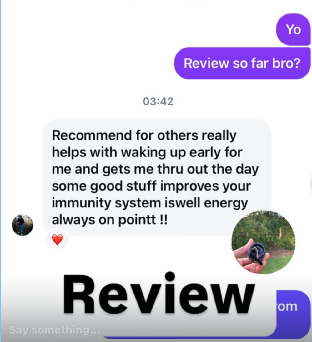 Customer review — focus through the day